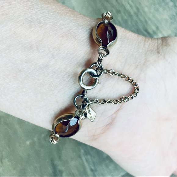 Vintage Topaz Beveled Bracelet Sarah Coventry - Picture 5 of 7